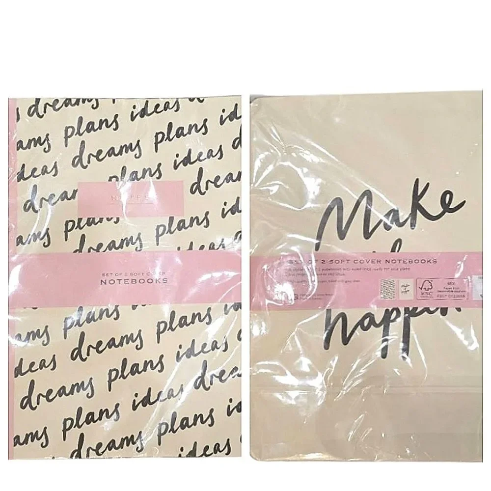 FSC Set of 2 Soft Cover Notebooks‎ w/ Inspirational Text